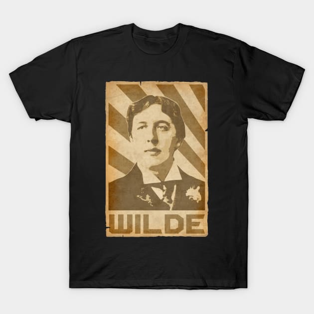 Oscar Wilde Retro Propaganda T-Shirt by Nerd_art